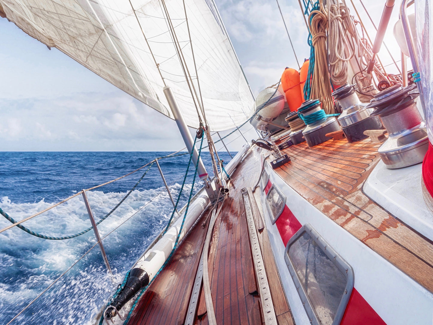 Maroon & Silver Sailing Thimble Bracelet