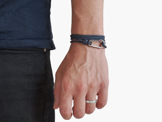 Storm Zig Zag & Titanium Carabiner Bracelet