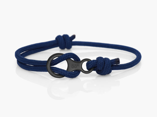 Navy & Black Figure 8 Climbing Bracelet