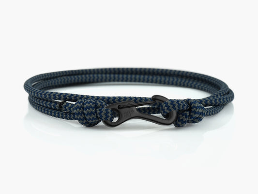 Storm Zig Zag & Black Carabiner Bracelet