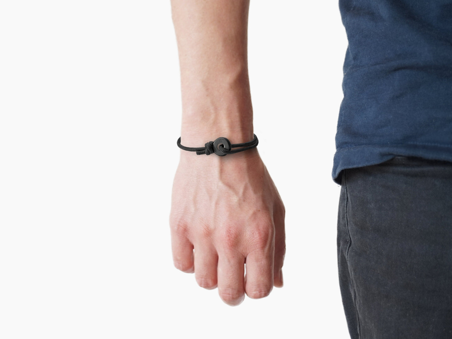 Black & Black Sailing Thimble Bracelet