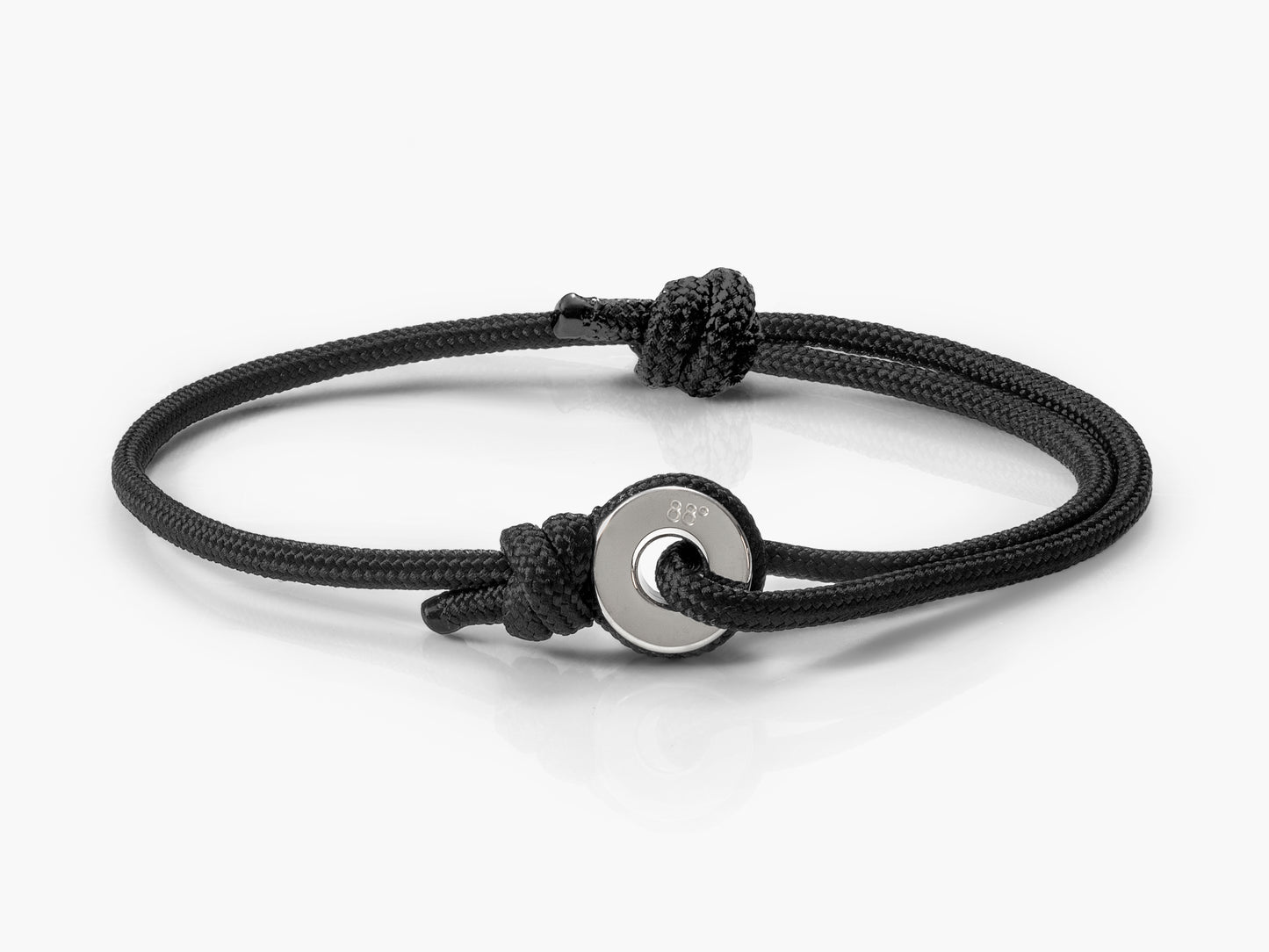 Black & Silver Sailing Thimble Bracelet