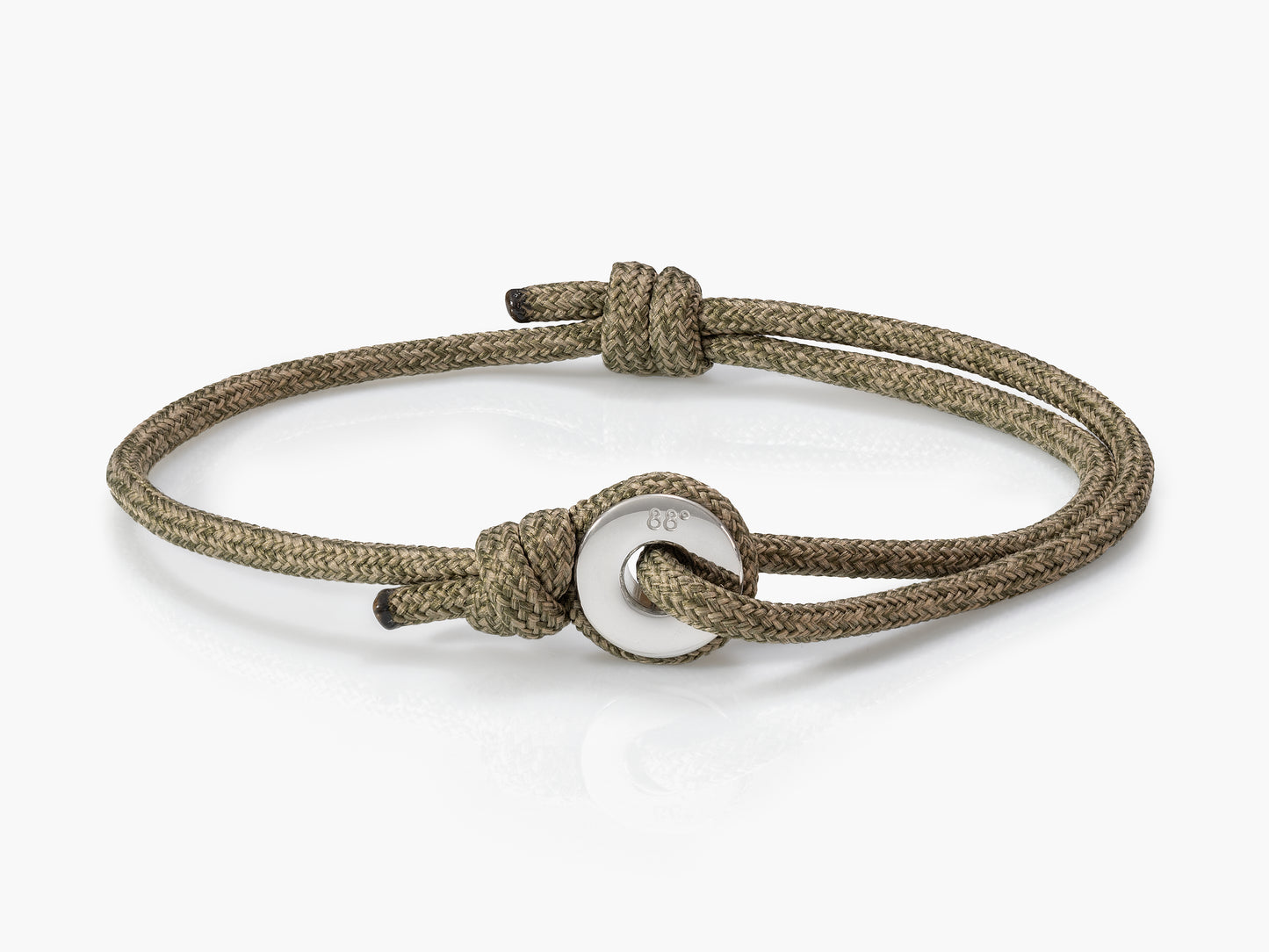 Forest Green & Silver Sailing Thimble Bracelet