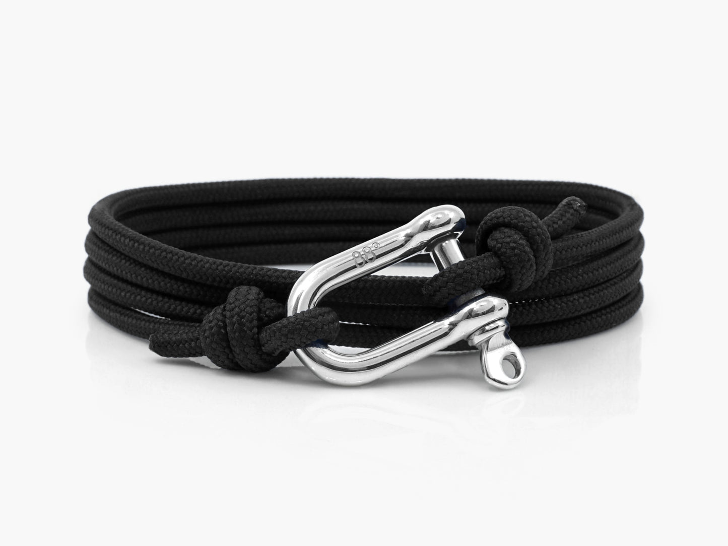Black & Silver Shackle Bracelet