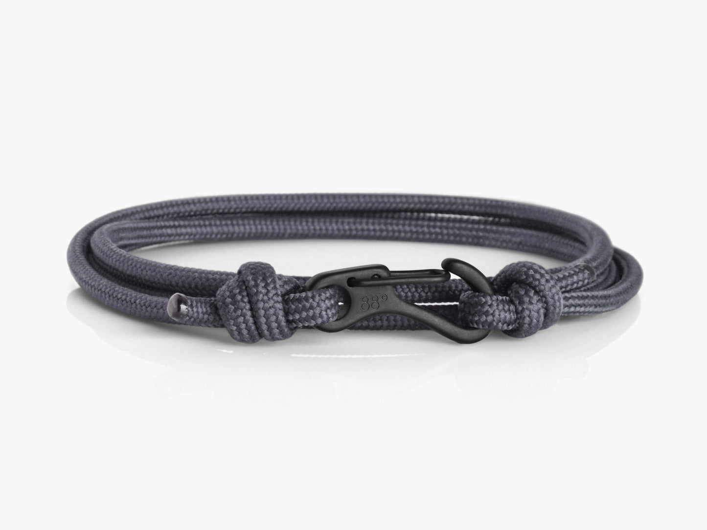 Charcoal & Black Carabiner Bracelet