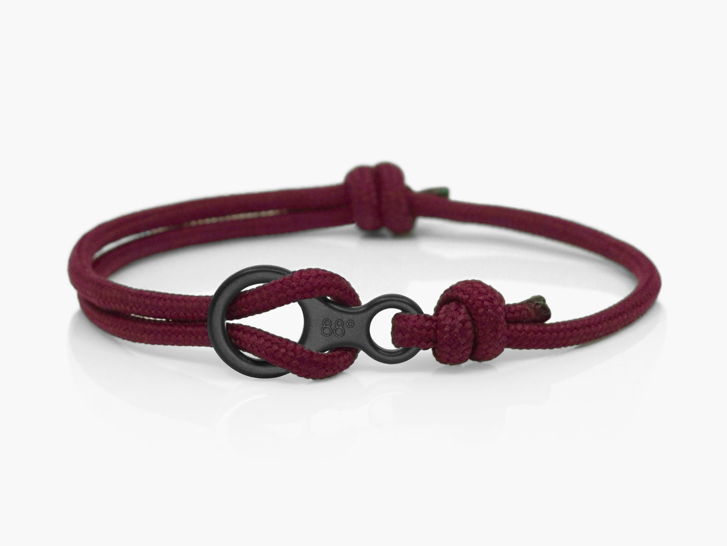 Maroon & Black Figure 8 Climbing Bracelet