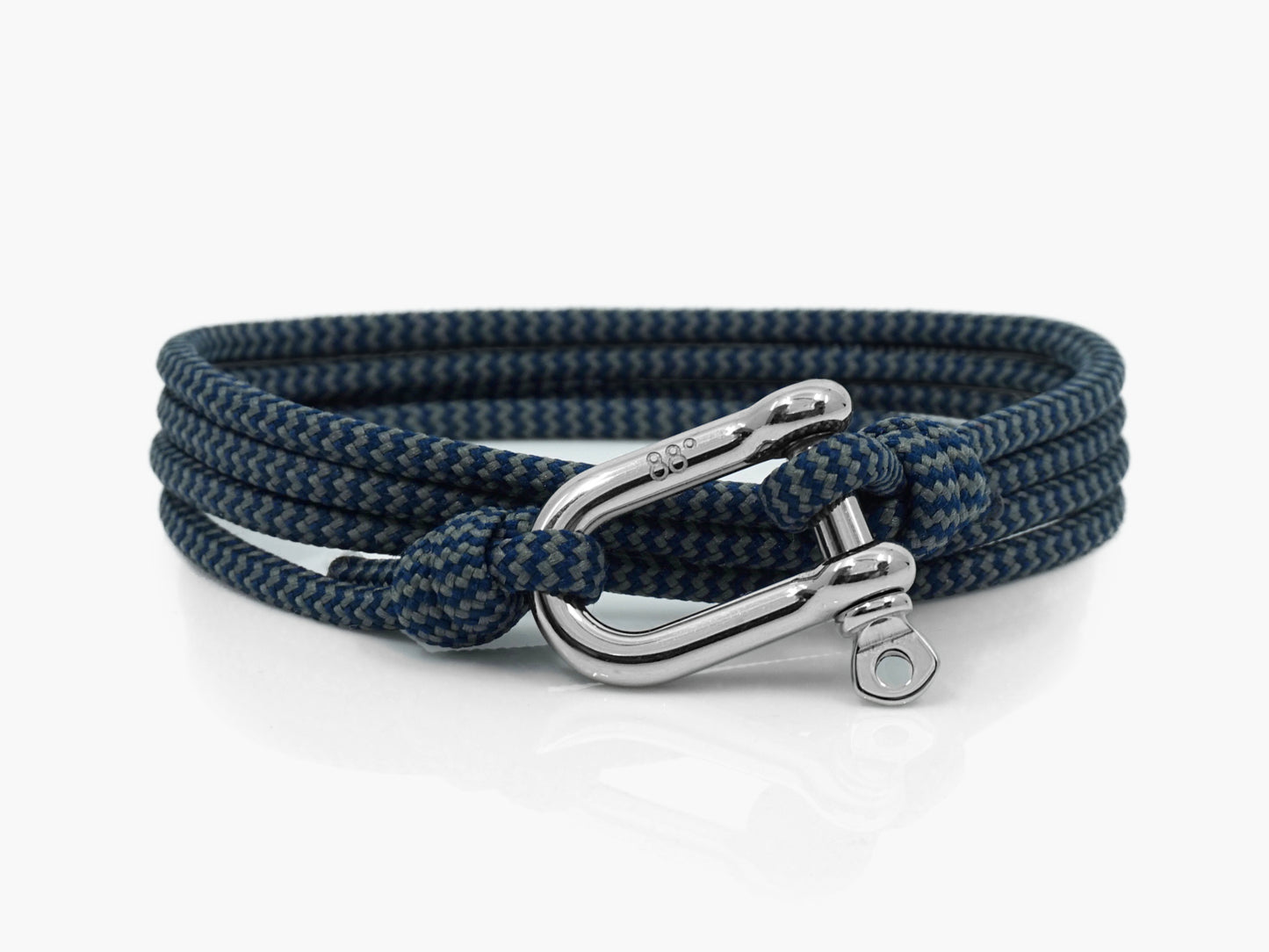 Storm Zig Zag & Silver Shackle Bracelet