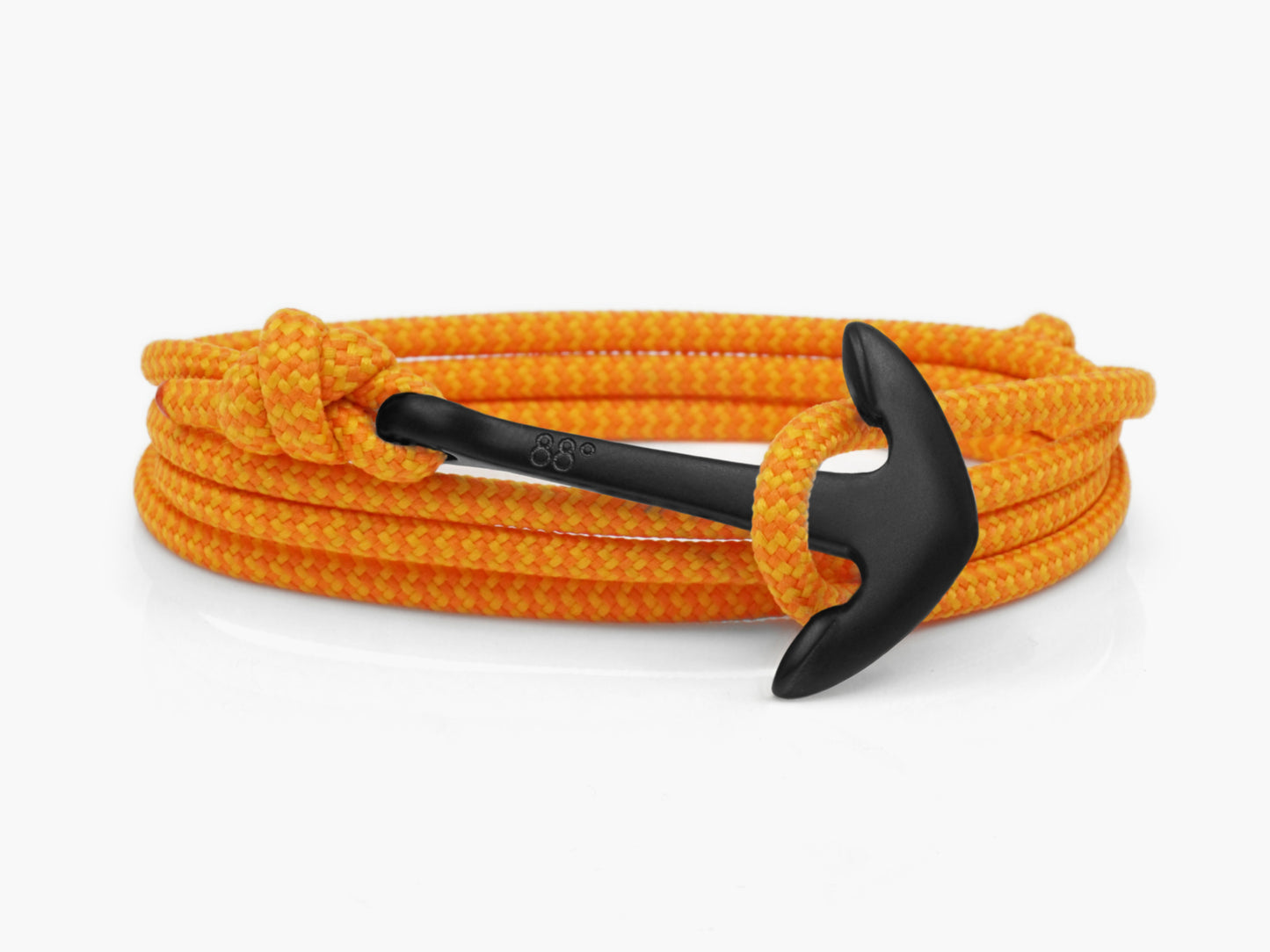 Sunset Zig Zag & Black Anchor Bracelet