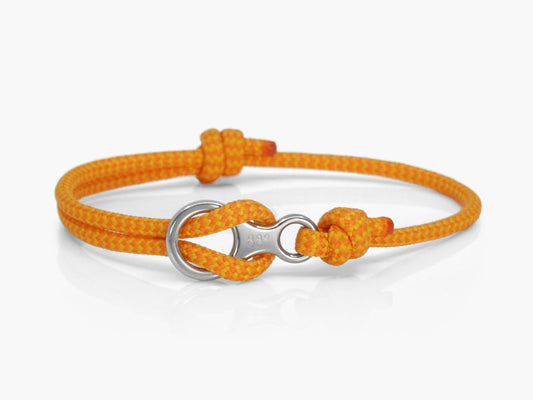 Sunset Zig Zag & Silver Figure 8 Climbing Bracelet